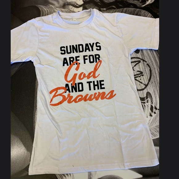 Sundays Are For God & The Browns Tee - Picture 2 of 2